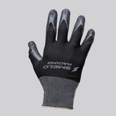 Перчатки базовые гоночные SMELO (M, Черно-серый)