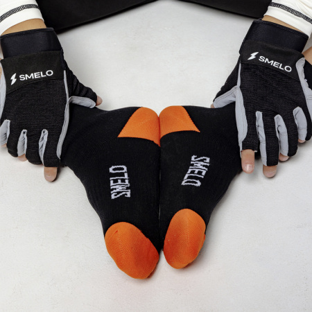 МЕМБРАННЫЕ НОСКИ SMELO (S, Черный с оранжевым)