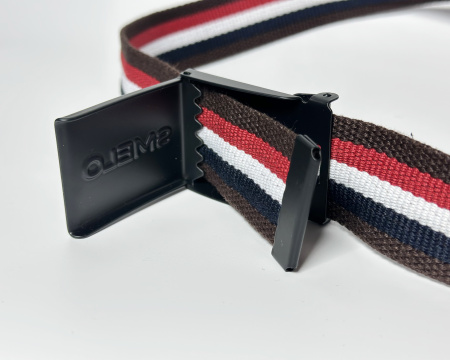 Ремень нейлоновый (Мульти коричневый, 145)